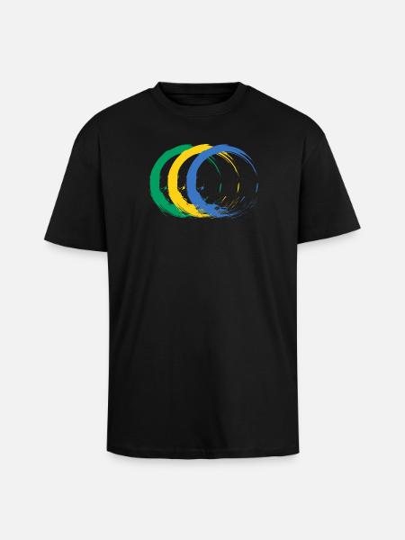 Gabon - Unisex Oversized Heavyweight T-shirt - black