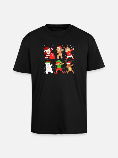 Weihnachten - Oversized Heavyweight Unisex T-Shirt - Schwarz