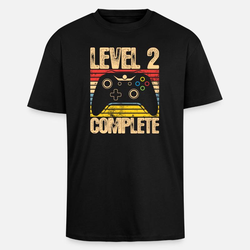 Level 2 Complete Controller - Oversized Heavyweight Unisex T-Shirt - Schwarz