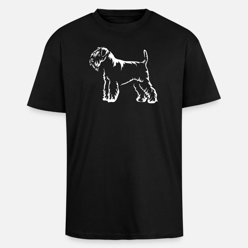 Schnauzer "Black Edition" - Oversized Heavyweight Unisex T-Shirt - Schwarz