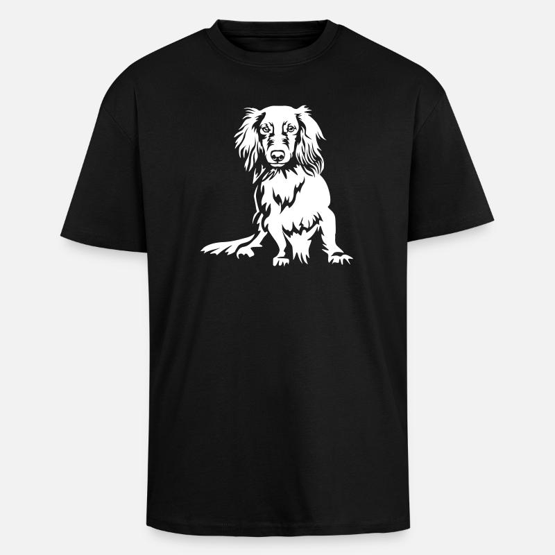 Teckel « Black Edition » - T-shirt unisexe oversize épais - noir
