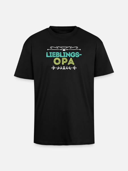 Statement Lieblingsopa Opa Großvater - Oversized Heavyweight Unisex T-Shirt - Schwarz