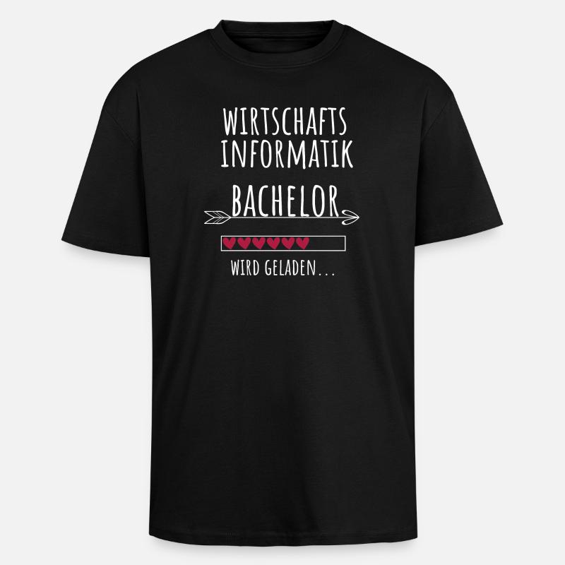 Wirtschaftsinformatik Studium Student Geschenk - Oversized Heavyweight Unisex T-Shirt - Schwarz