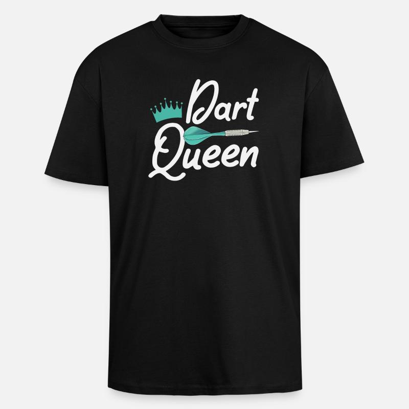 Dart Darts - Oversized Heavyweight Unisex T-Shirt - Schwarz