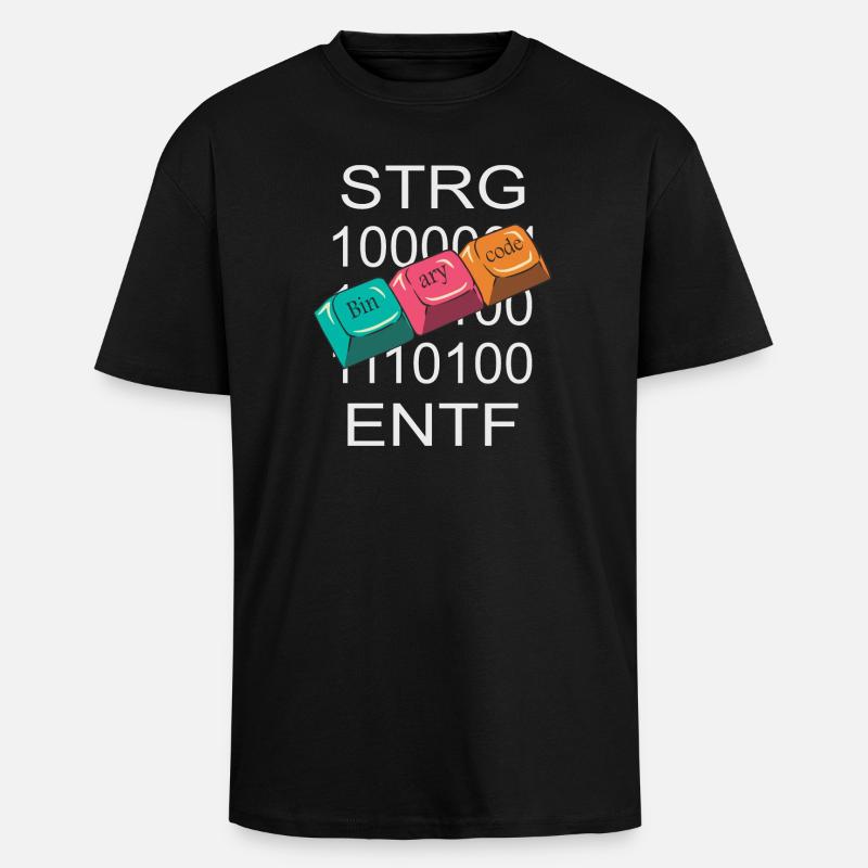 Computer Nerd - Unisex Oversized Heavyweight T-shirt - black