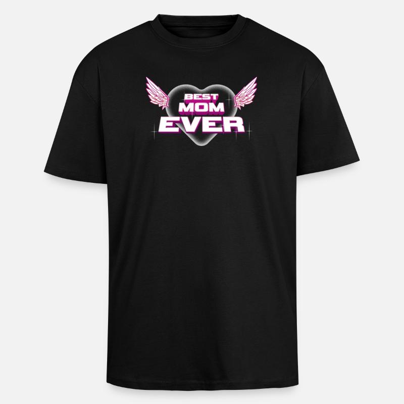 Beste Mutter aller Zeiten - Oversized Heavyweight Unisex T-Shirt - Schwarz