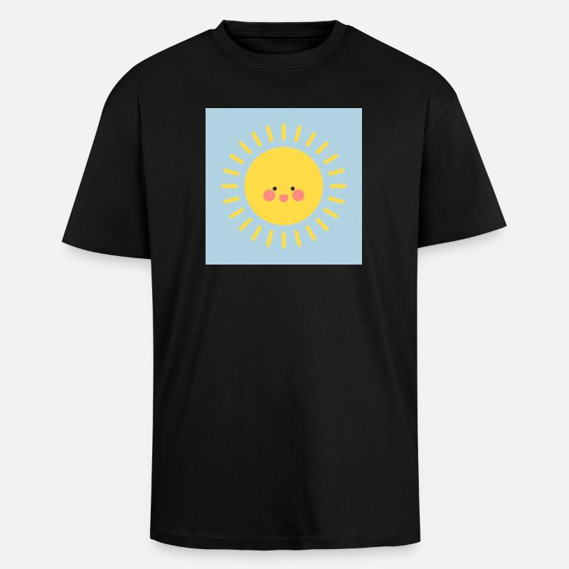 J.H - Oversized Heavyweight Unisex T-Shirt - Schwarz