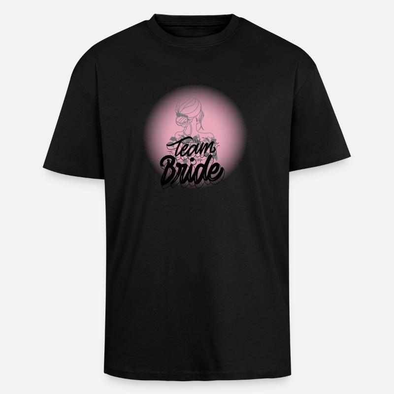 Équipe Bride - T-shirt unisexe oversize épais - noir