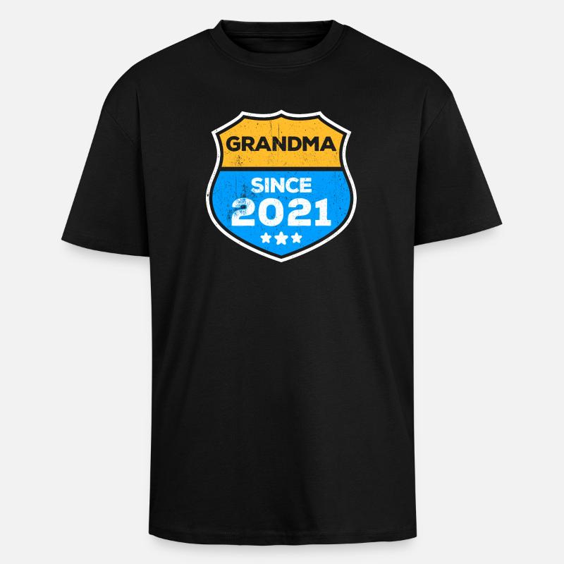 Großmutter Oma Statement Rentnerin Großmama - Oversized Heavyweight Unisex T-Shirt - Schwarz