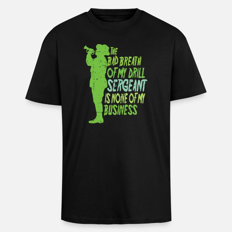 Drill Sergeant - Unisex Oversized Heavyweight T-shirt - black