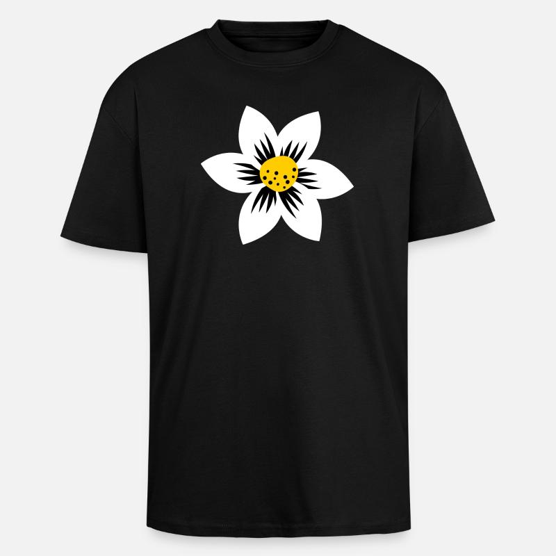 Le pouvoir des fleurs - T-shirt unisexe oversize épais - noir