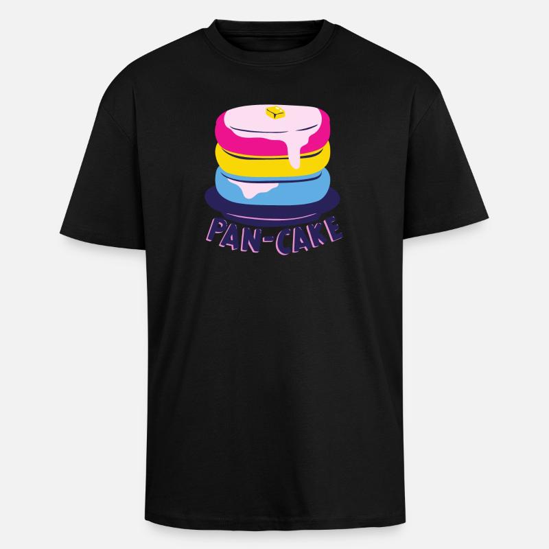 Pansexual - Unisex Oversized Heavyweight T-shirt - black