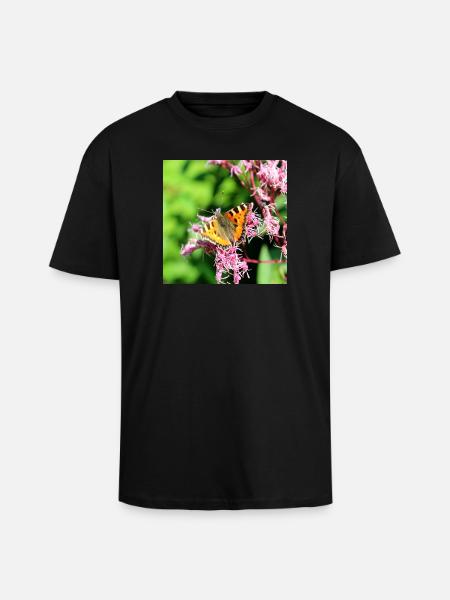 Papillons - T-shirt unisexe oversize épais - noir