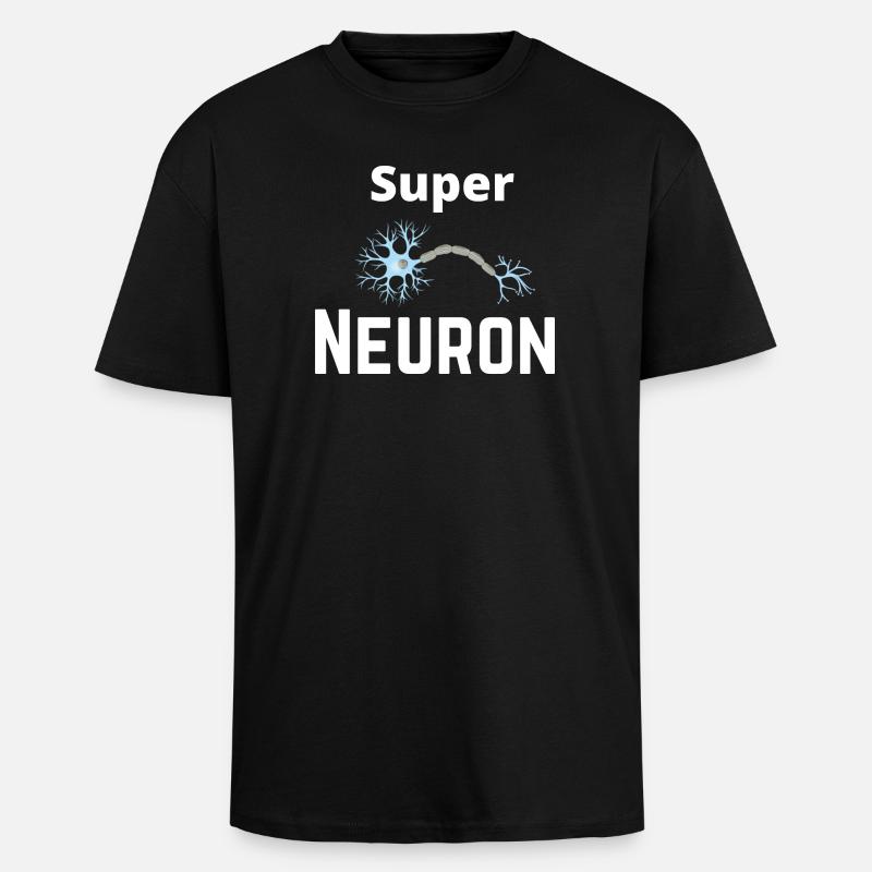 Super Neuron Network - Unisex Oversized Heavyweight T-shirt - black