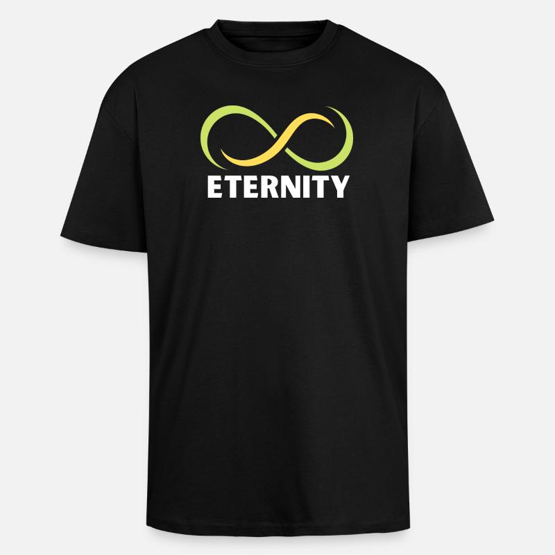 Ewigkeits-Infinity-Band-Emblem - Oversized Heavyweight Unisex T-Shirt - Schwarz