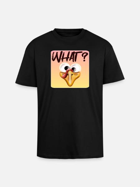 Turkey What - Unisex Oversized Heavyweight T-shirt - black