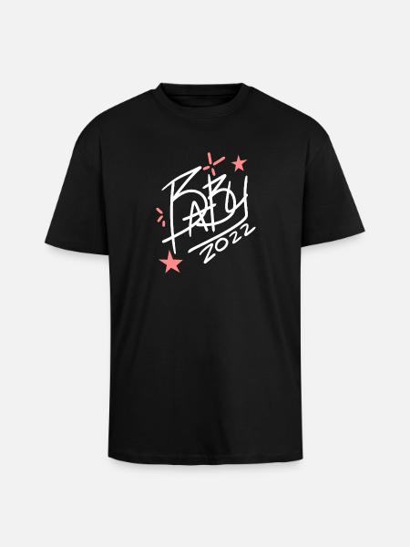 Bébé 2022 - Naissance Enceinte 2022 - T-shirt unisexe oversize épais - noir