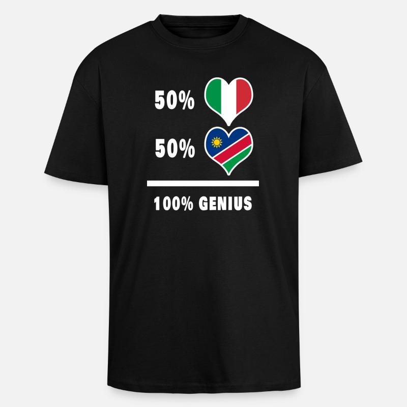 Brilliant Italien und Namibia / Geschenk - Oversized Heavyweight Unisex T-Shirt - Schwarz