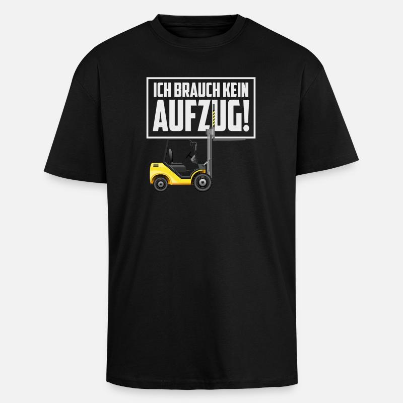 Gabelstapler Fahrer - Oversized Heavyweight Unisex T-Shirt - Schwarz