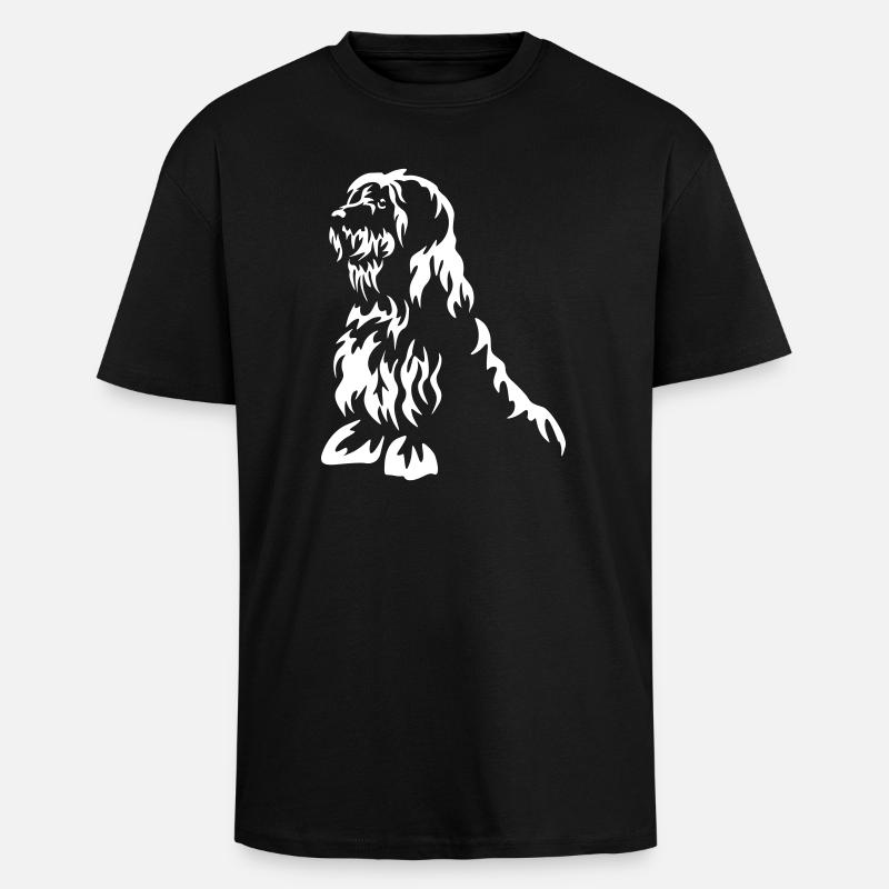Bobtail "Black Edition" - Oversized Heavyweight Unisex T-Shirt - Schwarz