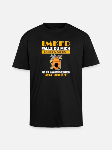 Imker Imkerei Honig Bienen - Oversized Heavyweight Unisex T-Shirt - Schwarz