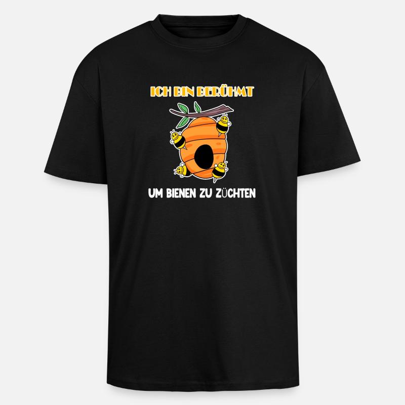 Imker - Oversized Heavyweight Unisex T-Shirt - Schwarz