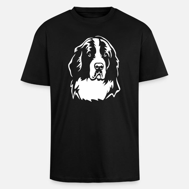 Landseer Head "Black Edition" - Unisex Oversized Heavyweight T-shirt - black