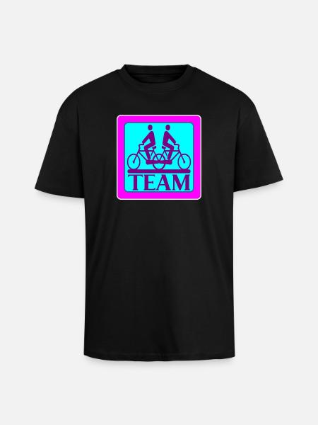 TEAM PROBLEMS - BIKE - Unisex Oversized Heavyweight T-shirt - black