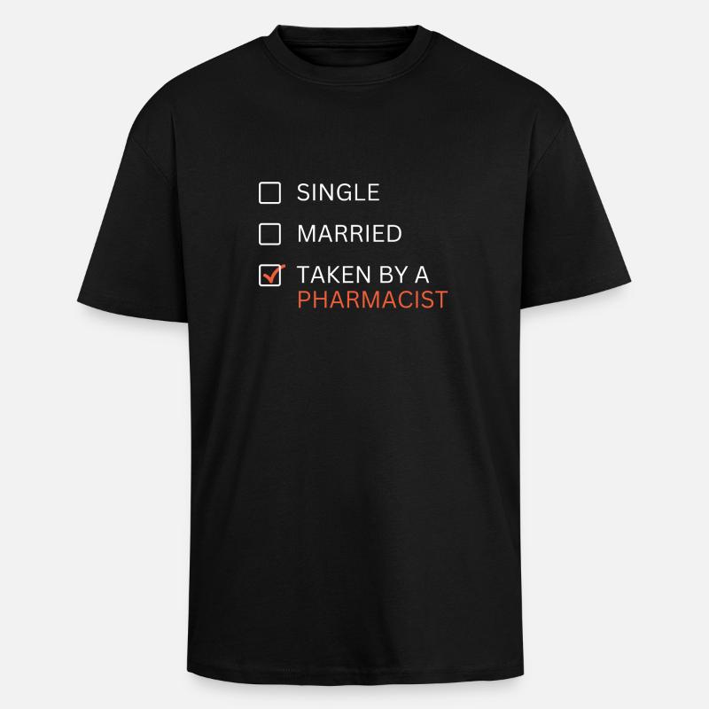 Verheiratet mit Apotheker - Oversized Heavyweight Unisex T-Shirt - Schwarz