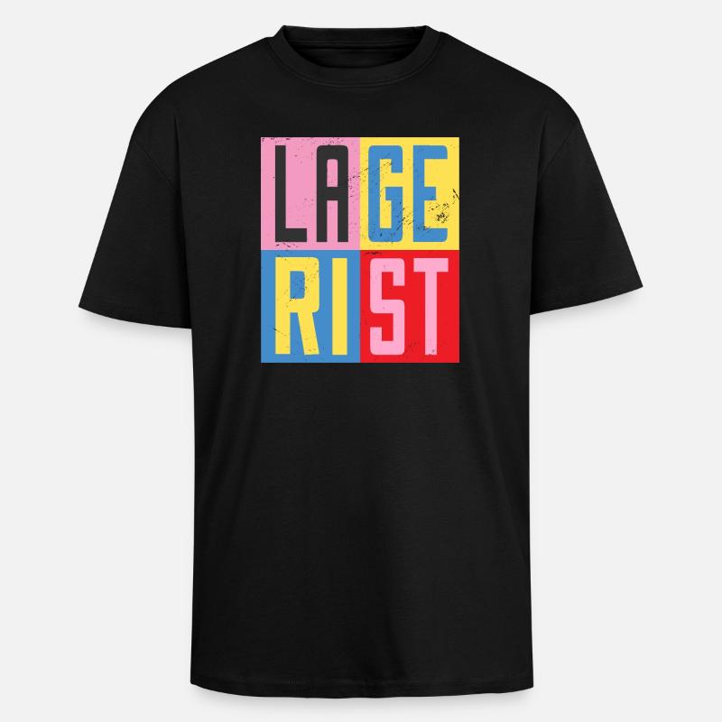 Warehouse Design - Unisex Oversized Heavyweight T-shirt - black