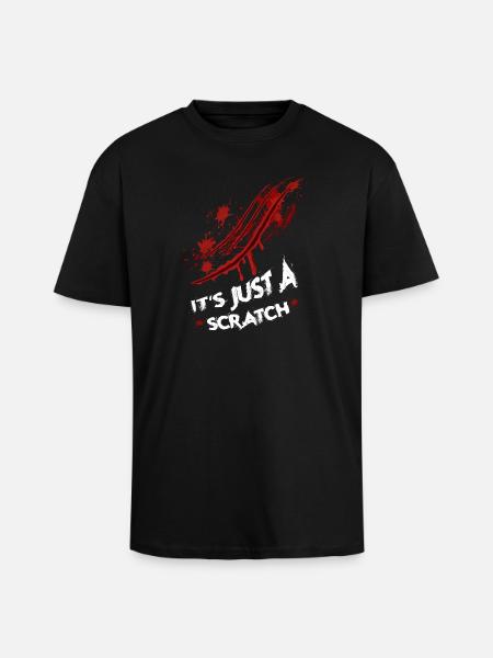 Halloween scratch mark - Unisex Oversized Heavyweight T-shirt - black