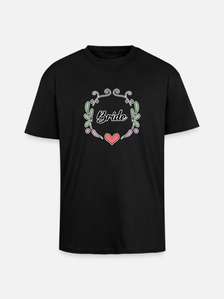 Bride Bachelorette Party - Unisex Oversized Heavyweight T-shirt - black