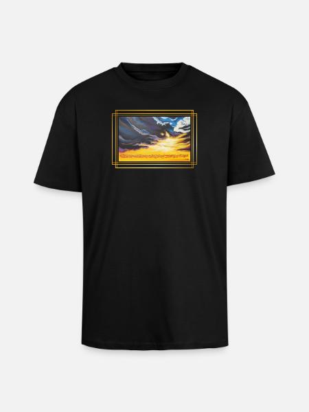 CreationLight of Contrasts - Sonja Ariel - Unisex Oversized Heavyweight T-shirt - black