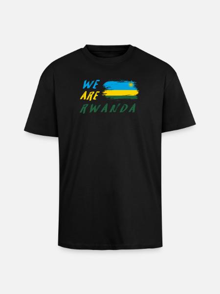 We are Rwanda - Unisex Oversized Heavyweight T-shirt - black