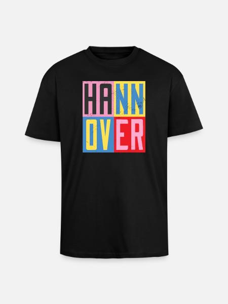 Hanover Design - Unisex Oversized Heavyweight T-shirt - black