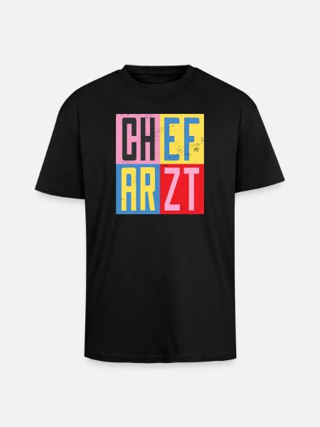 Responsable du design - T-shirt unisexe oversize épais - noir