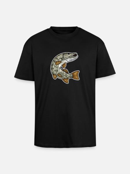 Hecht - Oversized Heavyweight Unisex T-Shirt - Schwarz
