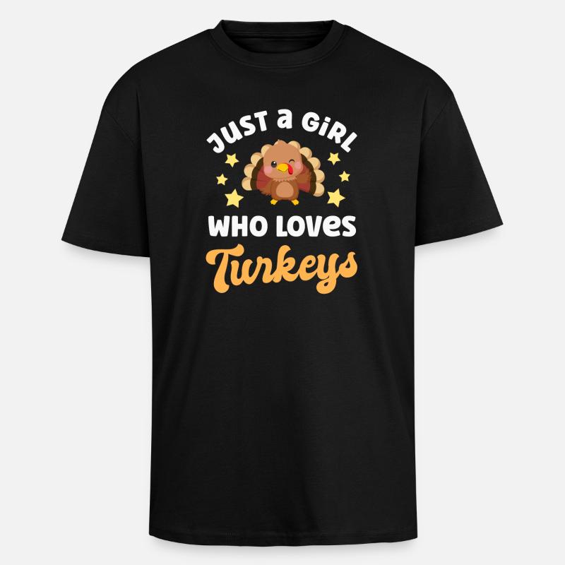 Truthahn Truthähne - Oversized Heavyweight Unisex T-Shirt - Schwarz