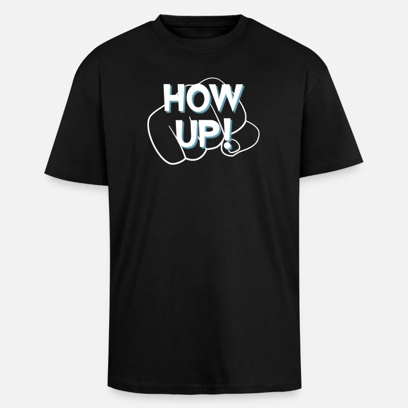 Hau ab - Oversized Heavyweight Unisex T-Shirt - Schwarz