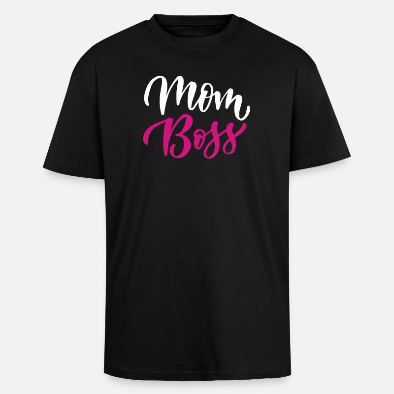 Mama Bos.s - Oversized Heavyweight Unisex T-Shirt - Schwarz