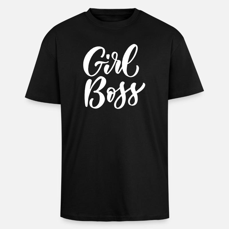 Mädchen Bos-s - Oversized Heavyweight Unisex T-Shirt - Schwarz