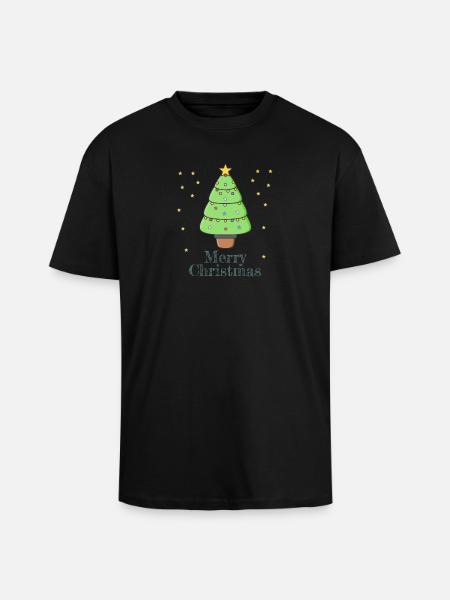 Merry Christmas - Unisex Oversized Heavyweight T-shirt - black