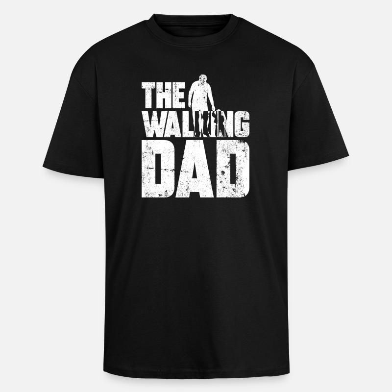 Postapocalyptic Stride Silhouette - Unisex Oversized Heavyweight T-shirt - black