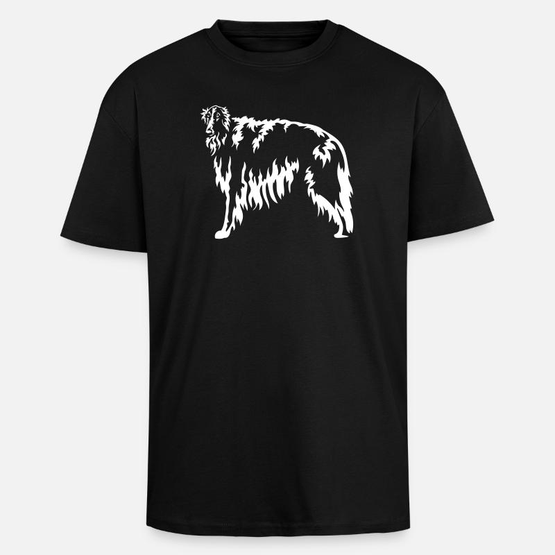 Barsoi "Black Edition" - Oversized Heavyweight Unisex T-Shirt - Schwarz
