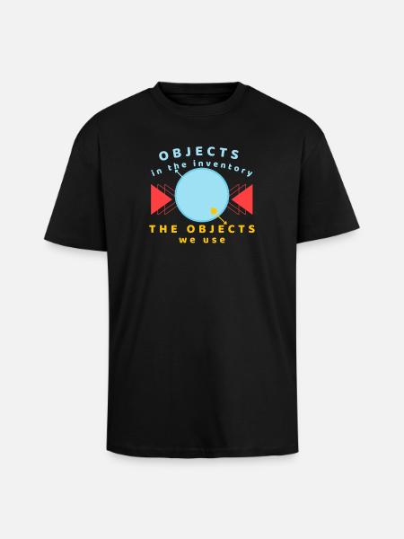 Objets dans l’inventaire que nous utilisons - T-shirt unisexe oversize épais - noir