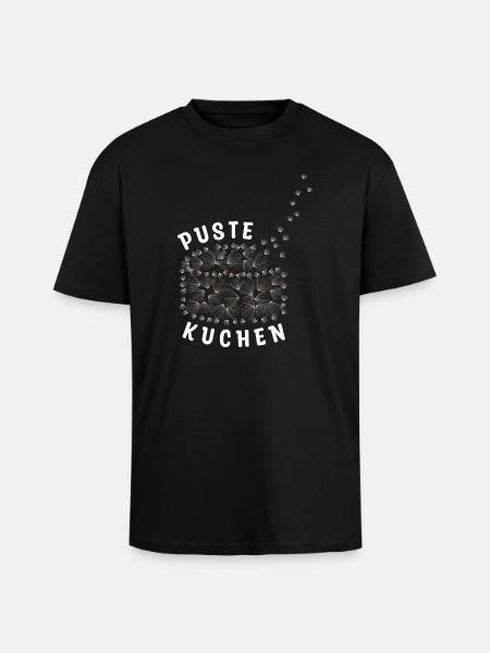 Pustekuchen - Pusteblume - Oversized Heavyweight Unisex T-Shirt - Schwarz