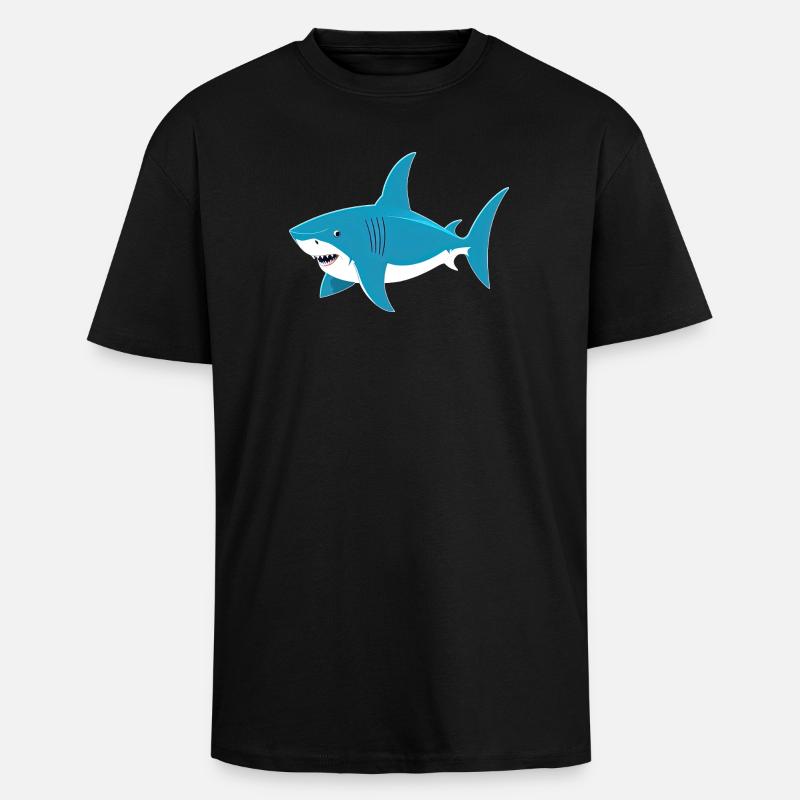 Hai - Oversized Heavyweight Unisex T-Shirt - Schwarz