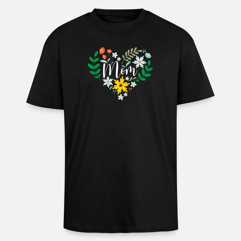 Beste Mutter aller Zeiten - Oversized Heavyweight Unisex T-Shirt - Schwarz