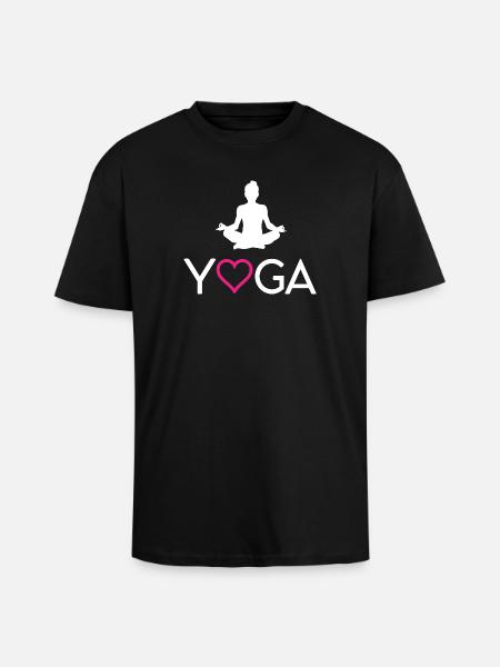 Yoga - Unisex Oversized Heavyweight T-shirt - black