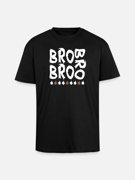 bro bro bro - Unisex Oversized Heavyweight T-shirt - black
